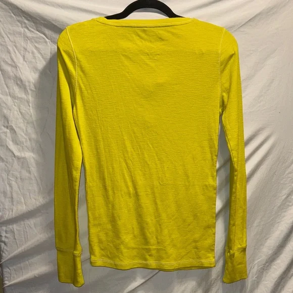Aeropostale Bright Yellow Long Sleeve Tee - Picture 3 of 3